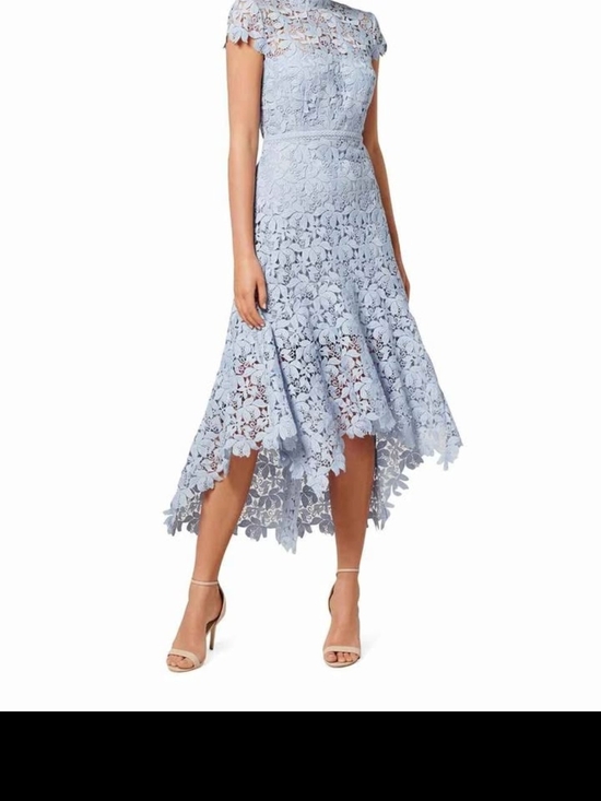 Ever New Dresses & Skirts - Ever New Melbourne Light Blue Lace High-Low Midi Skirt
